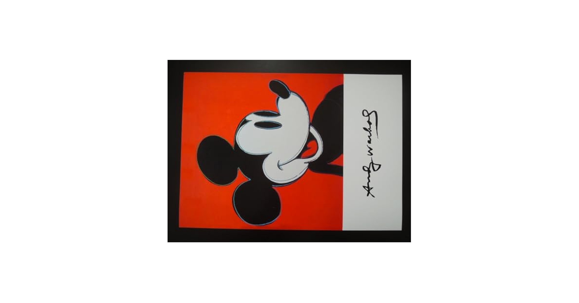 【証明書】Andy Warhol 「ミッキーマウス」100枚限定（46/100） 証明書】Andy Warhol 「ミッキーマウス」100枚限定（46/100）
