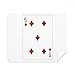 Diamond 5 Playing Cards Pattern Cleaning Cloth Screen Cleaner 2pcs Suede Fabric