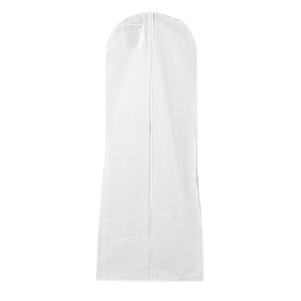 CTRLZS Long Wedding Dress Bag Cover Evening Dress Dust Cover Bridal Garment Storage Bag Nonwoven Wedding Dress Dust Cover White Easy to Use
