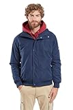 MATIÈRES : 100% Polyester Bermudes Helium Manteau imperméable, Navy, 4XL Homme