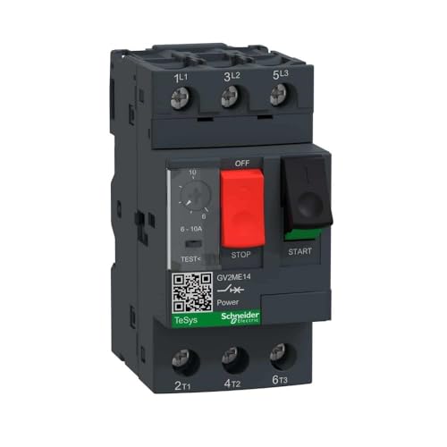 Schneider Electric GV2ME14 Tesys Gv2, Disyuntor Magnetotérmico, 6-.10 A, Conexión Por Tornillo