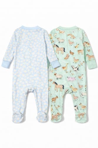 Image of TuddyBuddy Baby Girl's Cotton Printed Full Sleeves Sleepsuit /Footed Rompers for Baby Girl