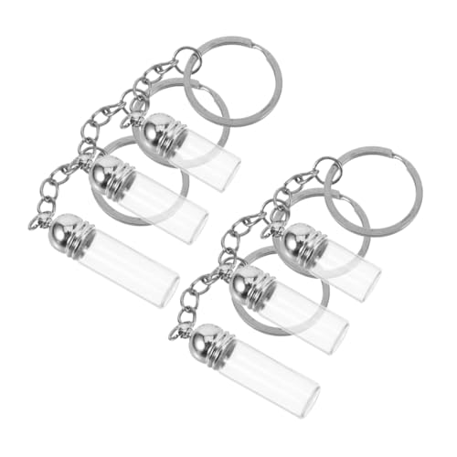 QUMIIRITY 6 Stück Kleine Parfümflaschen Schlüsselanhänger