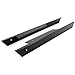 HECASA Rocker Panel Set Compatible with 1994-2013 EZGO TXT Golf Cart Full Powder Coated Diamond Plate Left + Right Black Aluminium
