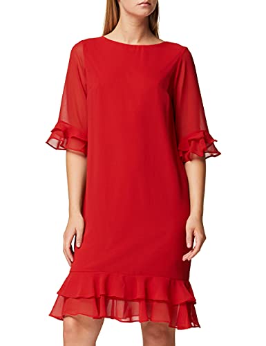 TRUTH & FABLE Vestido Midi Evasé de Gasa Mujer