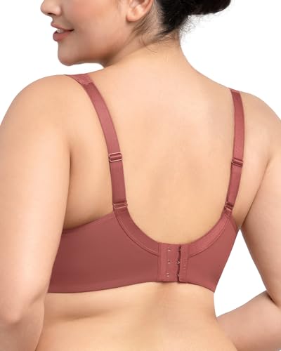 Image of HSIA Bras for Women Minimizer Full Coverage, Plus Size T Shirt Unlined Underwire Smooth Bra, Seamless Cups Joan Ultimate Soft