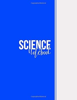 Paperback Science Notebook: Blank Notebook, Unlined Pages, Large(8.5 x 11 inches), 101 pages, Matte, Blue Book