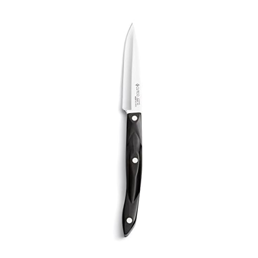 NEW Model 2120 Paring Knives with 4” High Carbon Stainless Straight Edge (SE) blades and 5.5” classic dark brown 'Diamond' handles.