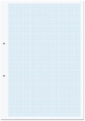 RHINO A4 Loose Leaf Graph Paper, 500 Sheets / 1000 Page, 10mm Graph ...