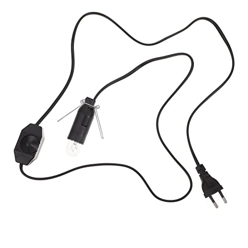OSALADI Reemplazo Del Cable de La Lámpara de Sal Himalaya con Interruptor de Atenuador Y Bombillas de La Lámpara de Sal de 15W Salinas Lámparas de Reemplazo Original 55 Lámpara Cable Y