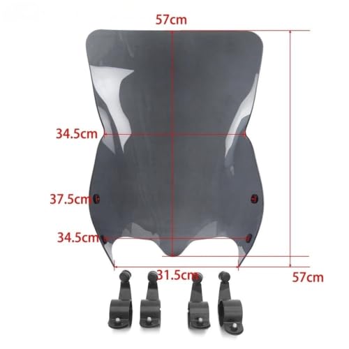 Pare-brise moto déflecteur anti-vibrations pour Boulevard M109R - 4