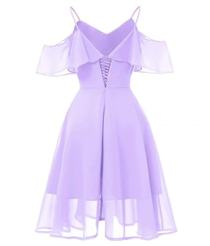 A-line Short Homecoming Dresses Chiffon Bridesmaid Dresses V-Neck Formal Prom Party Gown for Women3