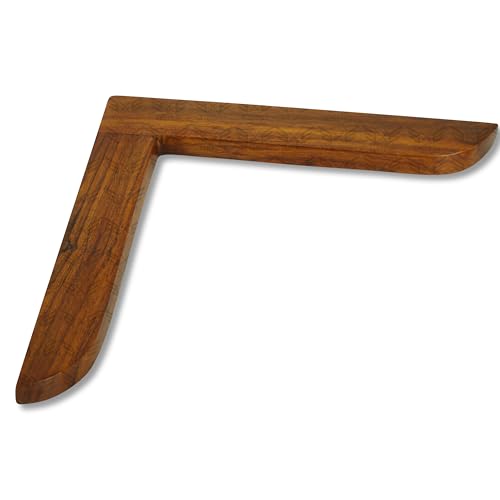 Juego masónico de cuadrante y compás de madera de 6.5 pulgadas miniatura 6