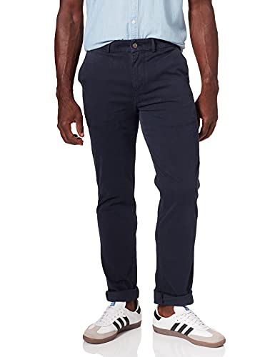Chino tap. 7 For All Mankind bleu marine en satin technique Luxe Performance
