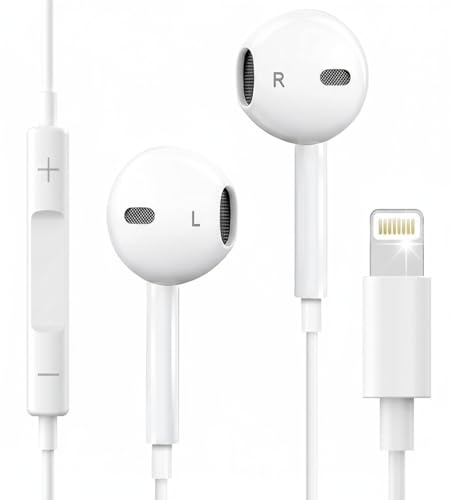 Image of Wireless Earbuds, Bluetooth 5.3 Headphones with HD Mic, Noise Cancelling, 48H Playback, Dual LED Display, USB-C, IP7 Waterproof for Running, Gym (Lighting White)