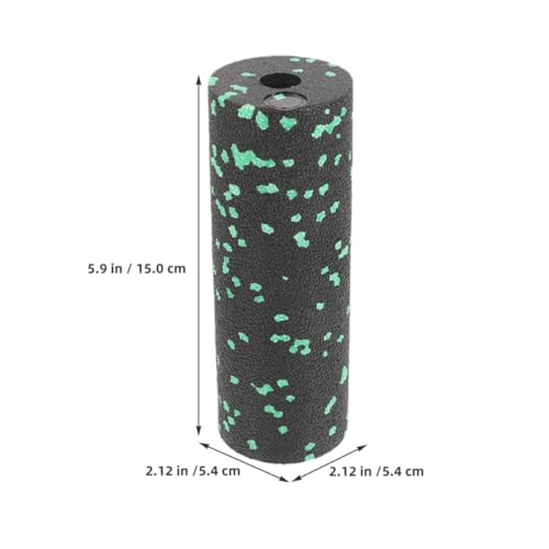 4 piezas de rodillos compactos para masaje muscular, rodillo hueco de espuma para masaje de tejido profundo, columna portátil para relajación muscular, juego verde y rojo miniatura 2