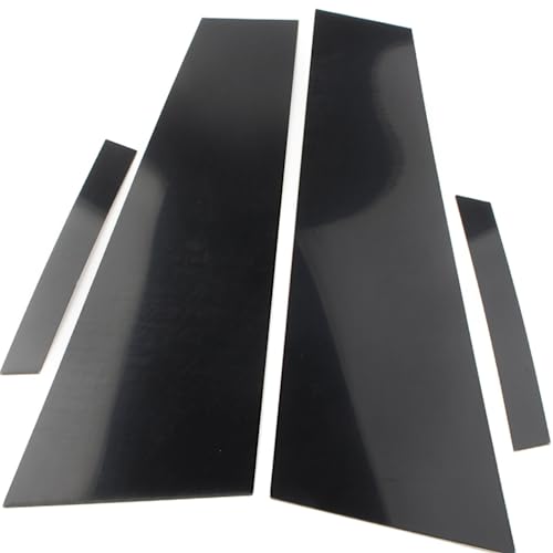 Cubiertas de pilares de puerta para Benz CLS C219 de 2006 a 2011, molduras negro brillante 4 piezas