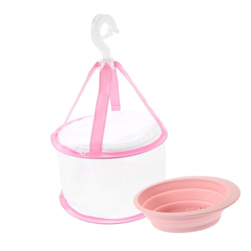 HAPINARY Complete Makeup Brush Cleaning Kit Bowl Drying Net Silicone Pad for Easy Cleaning Drying