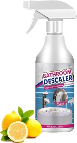 Limpiador para manchas persistentes, limpiador multifuncional para cabinas de ducha, limpiador de cal para inodoros, limpiador de cal extra resistente para duchas, cristales, alcantarillado e inodoros