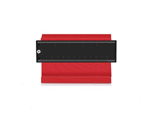 Duplicador de medidor de contorno copia de 5 pulgadas de alta precisión plantilla de trazado de forma de contorno herramienta de medición tubo de mosaico de tubería herramientas de diseño de medidor