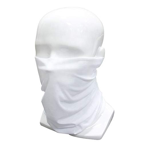 Super Elastic Face Mask for Outdoors, Pollution, and Dust White