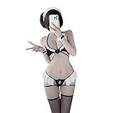 Temptshow Playful Cute Maid Cosplay Anime Bikini Lingerie Lolita Sexy Three Point Lingerie (maid)