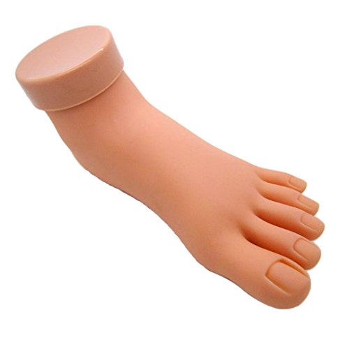 DDLBiz Flexible Practice Foot Model Soft Plastic Mannequin Model Hand Practice Tool