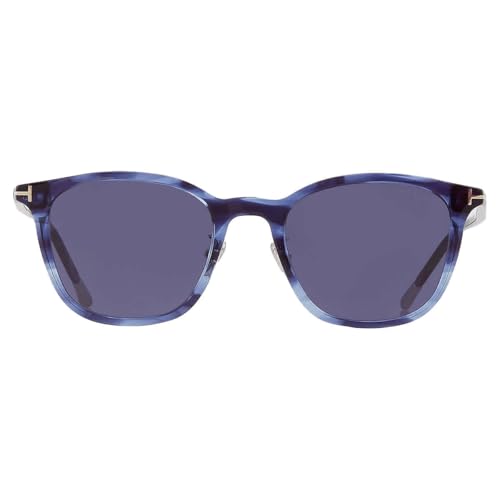 Tom Ford Sunglasses FT 0956 -D Asian fit 90V Shiny Blue t Logo/Lenses