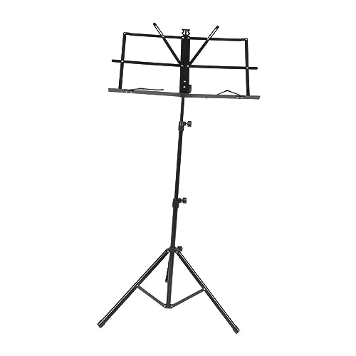 Holibanna Adjustable Travel Music Stand Bookshelf Reading Holder Portable Book Stand Sheet Music Holder