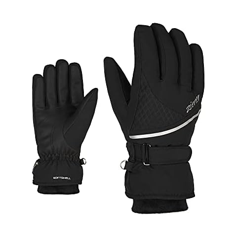 Ziener Women's Kiana Ski Gloves/Winter Sports | Waterproof, Breathable, Warm, Gore-Tex, Black, 7 Cover