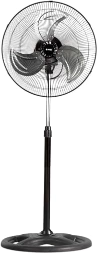 UBOON - Ventiladores de Pie y Suelo: Modelos Blancos y Negros, Potencia de 40W a 75W, Oscilantes, Altura Ajustable, 3 Velocidades y Temporizador (26042)