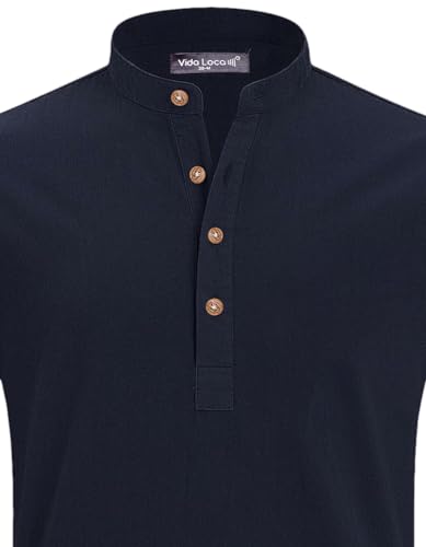 Image of Univibe Men Solid Cotton Blend Straight Kurta Shirt