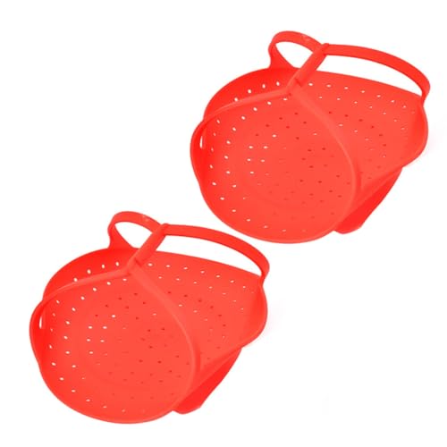 Mipcase 2個折りたたみ式シリコン製蒸し器ラック 家用 中華鍋対応 食品蒸し器ホルダー 野菜 卵 魚介類調理 キッチン用品 キャンプにも