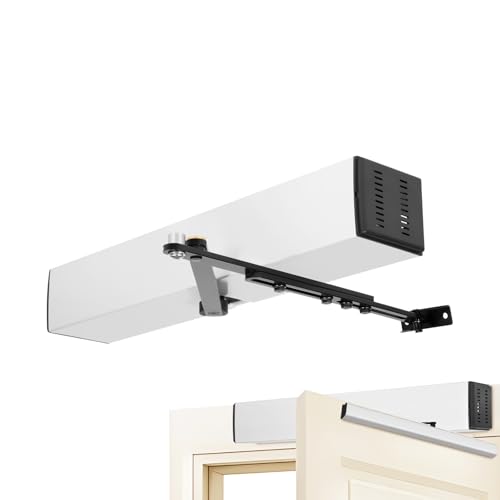 Ferme-porte basculant - Ouverture automatique de 120 ° - Ouvre-porte électrique oscillant pour personnes handicapées - 2 télécommandes - Pour portes de 660 à 1200 mm comme le bois, l'aluminium et