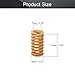 MroMax 3D Printer Die Spring 14mm OD 25mm Long Spiral Stamping Light Load Compression Mould Die Spring Yellow 5PCS 3D Printer Spring Bottom Connect Leveling Compatible with 3D Printer Bed
