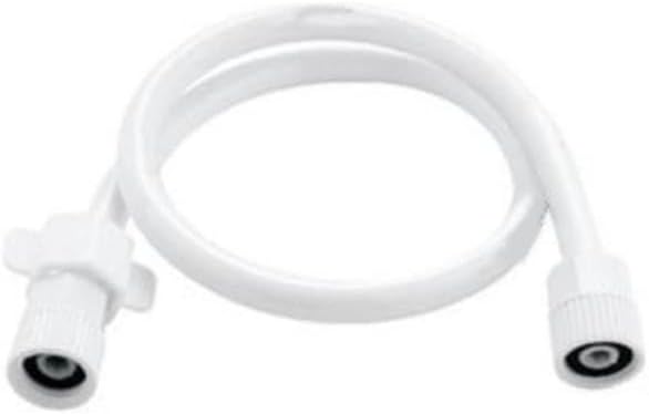 PVC Connector Pipe | PTMT Heavy Duty Connector Pipe Suitable For Basins and Sinks, Geysers & Flush Tanks | White Bathroom Accessories (Set Of 1) (30 inches)