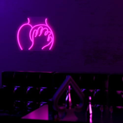 Image of Lady Neon Signs, Lady Neon Light Up Sign, Girl Women Body Neon Sign for Wall Decor, 16.1 inch x 12.6 inch Dimmable Pink LED Light Sign for Bedroom Bar Man Cave Game Room Party Decor, USB Powered