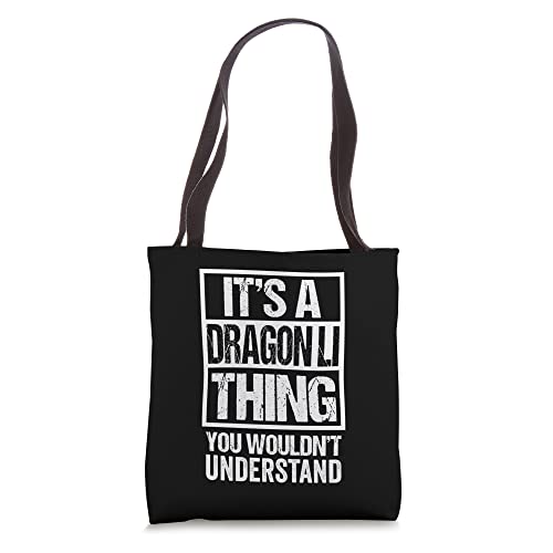 Funny Dragon Li Breed Quote It's A Dragon Li Thing Cat Lover Tote Bag