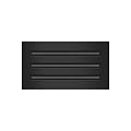 BUILDMART - 12x6 Modern AC Vent Cover - Decorative Black Air Vent - Standard Linear Slot Diffuser - Register Grille for Ceiling, Walls & Floors - Texas Buildmart