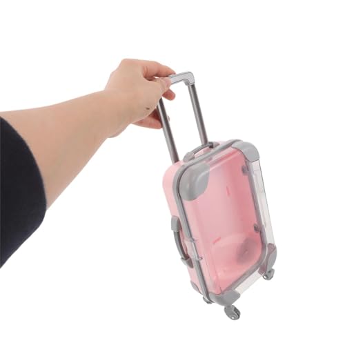 Étuis extensions de cils mini ABS rose : lot de 3 boîtes compactes à roulettes voyage - 3