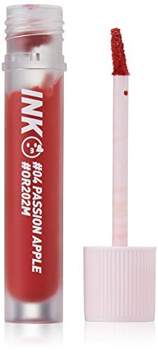 Peripera Ink Matte Blur Lip Tint | High-Pigmentation, Long-Lasting, Smudge-Resistant, Precision Tip | Passion Apple (#04), 0.13 fl oz