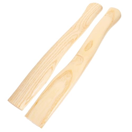 DIYEAH 2 pièces Poignée de Hache en Bois Ergonomique Remplaçable pour Outils de Jardinage 2PCS