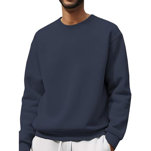 Sweat-shirt doublé en polaire manches longues pour l'hiver tendance