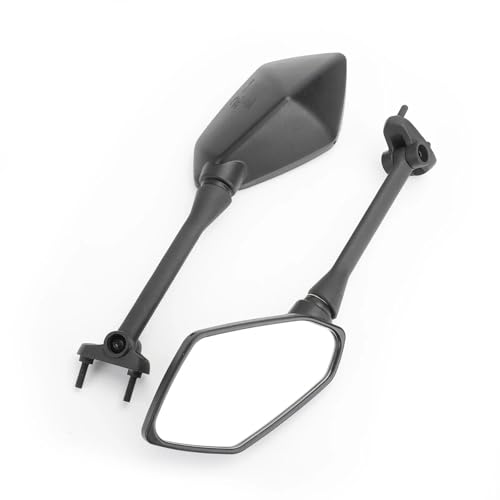 Espejos retrovisores para Kawasaki Ninja 400 y ER6F soluciona la falta de visibilidad trasera par negro
