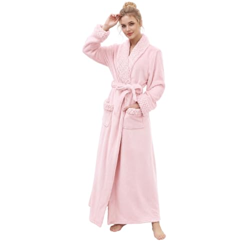 Image of Premium Long Robes for Women: Warm Super Plush Soft Fleece Bathrobes