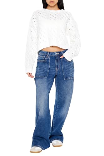 Forever 21 Women's Open Cable Knit Sweater2