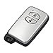 Oulesh Car Key Fob Cases for Toyota Land Cruiser Prado 2010-2015, 2 Button Remote Key Case with Uncut Insert Key