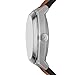 Fossil Men's Everett Automatic Stainless Steel, Three-Hand Watch for Men, Brown Leather/Silver/Green