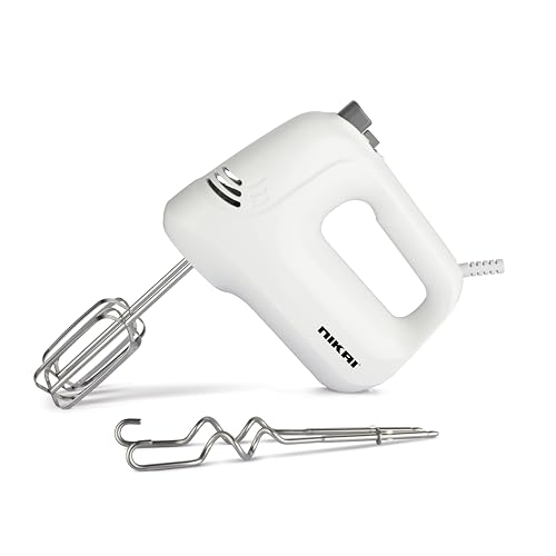 Nikai 200 Watts 5 Speed Hand Mixer With Beater & Hooks NH486T