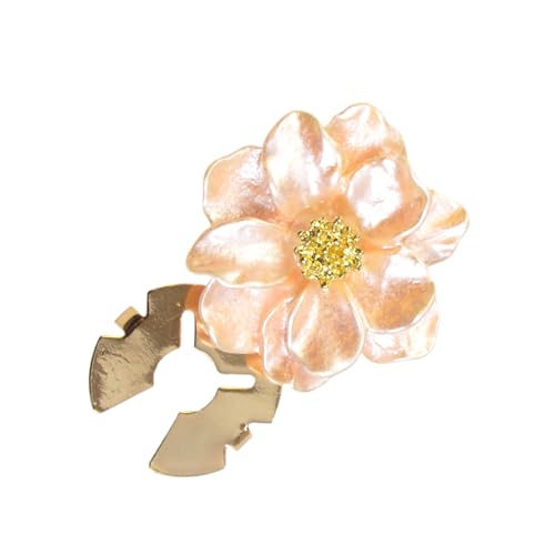 Juego de Gemelos - Diseño de Gardenia de Nácar, Aleación de Metal, Cubre de Camisa, Decoración de de Cuello, Patrón de Flores para Mangas de Elegantes, Accesorio de para H